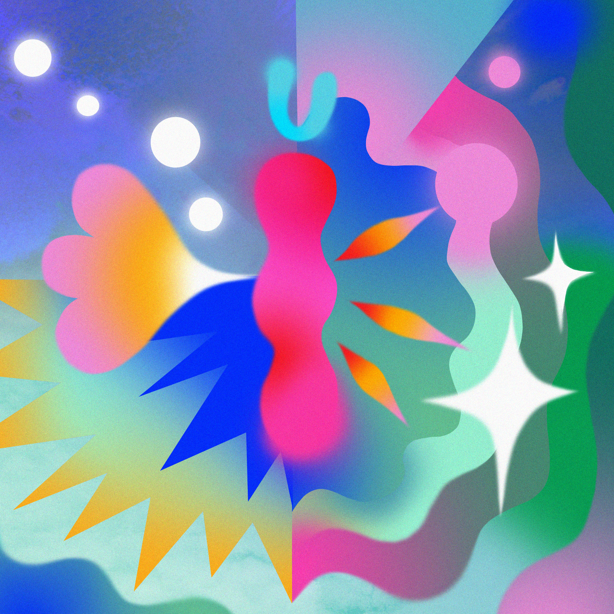 Art abstrait coloré