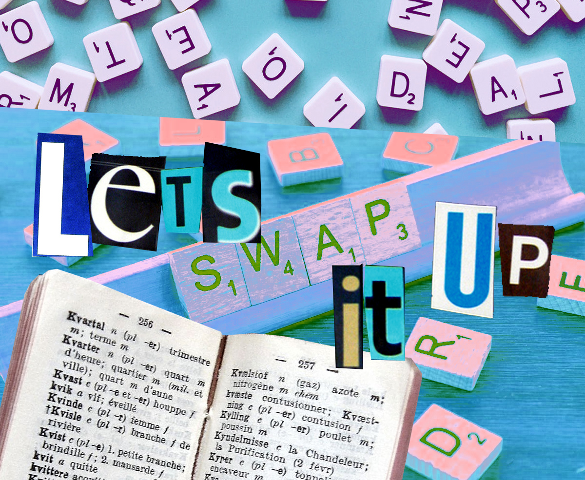 scrabble with the tiles "swap"