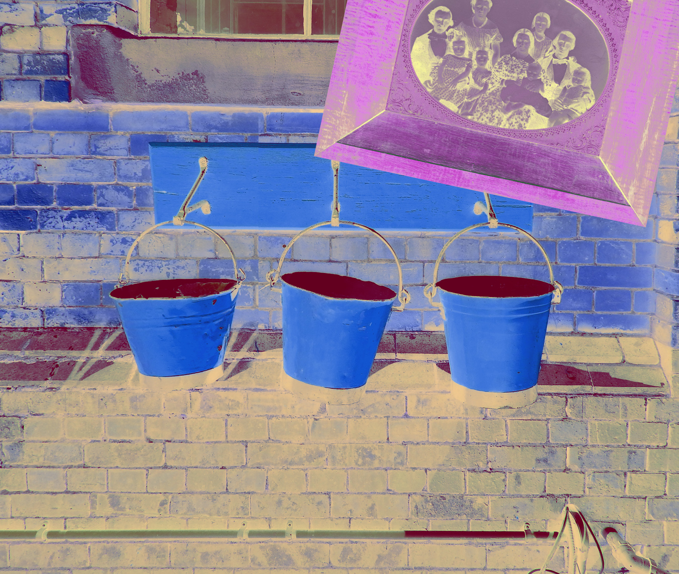 blue buckets