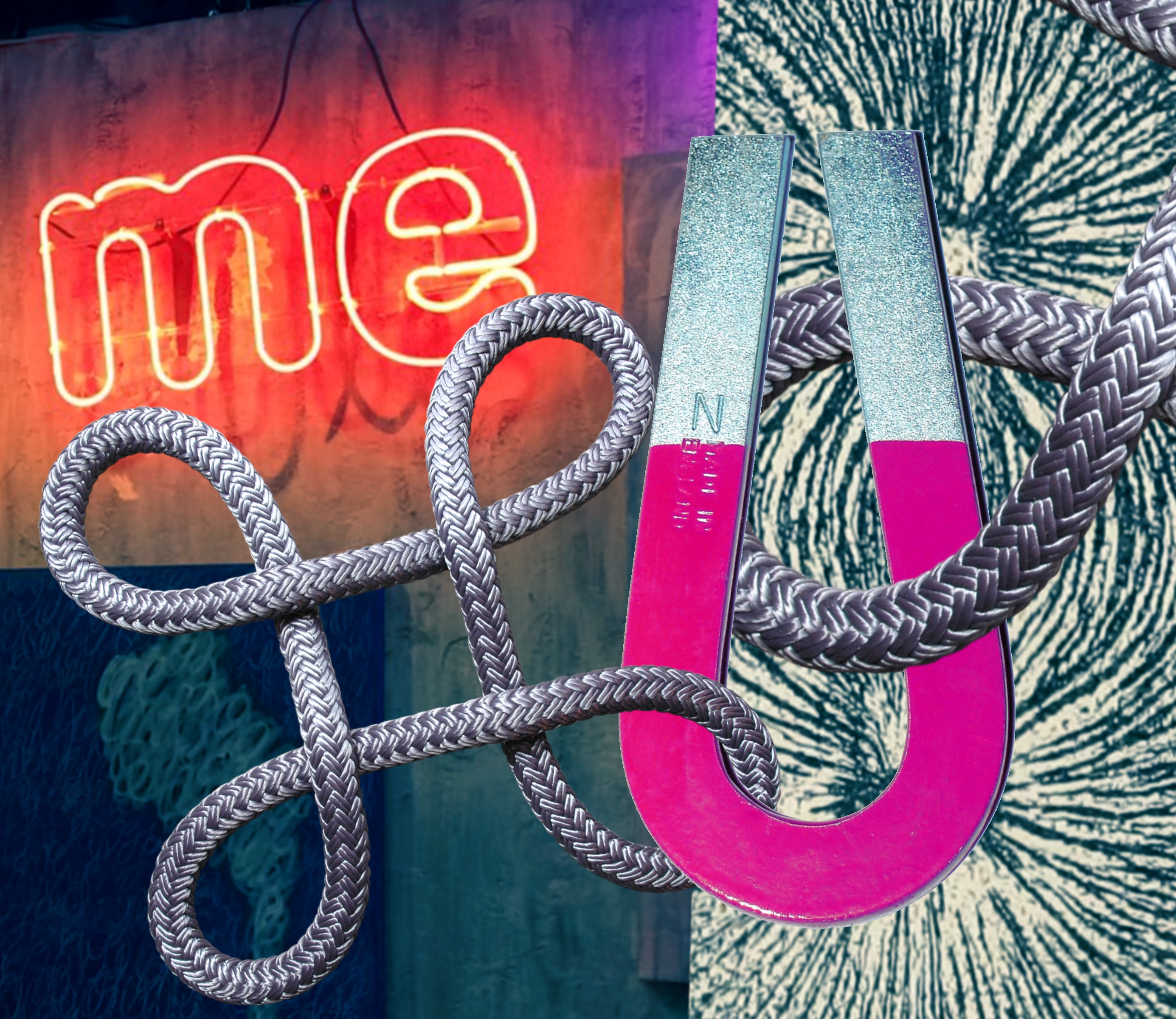 knots and a magnet