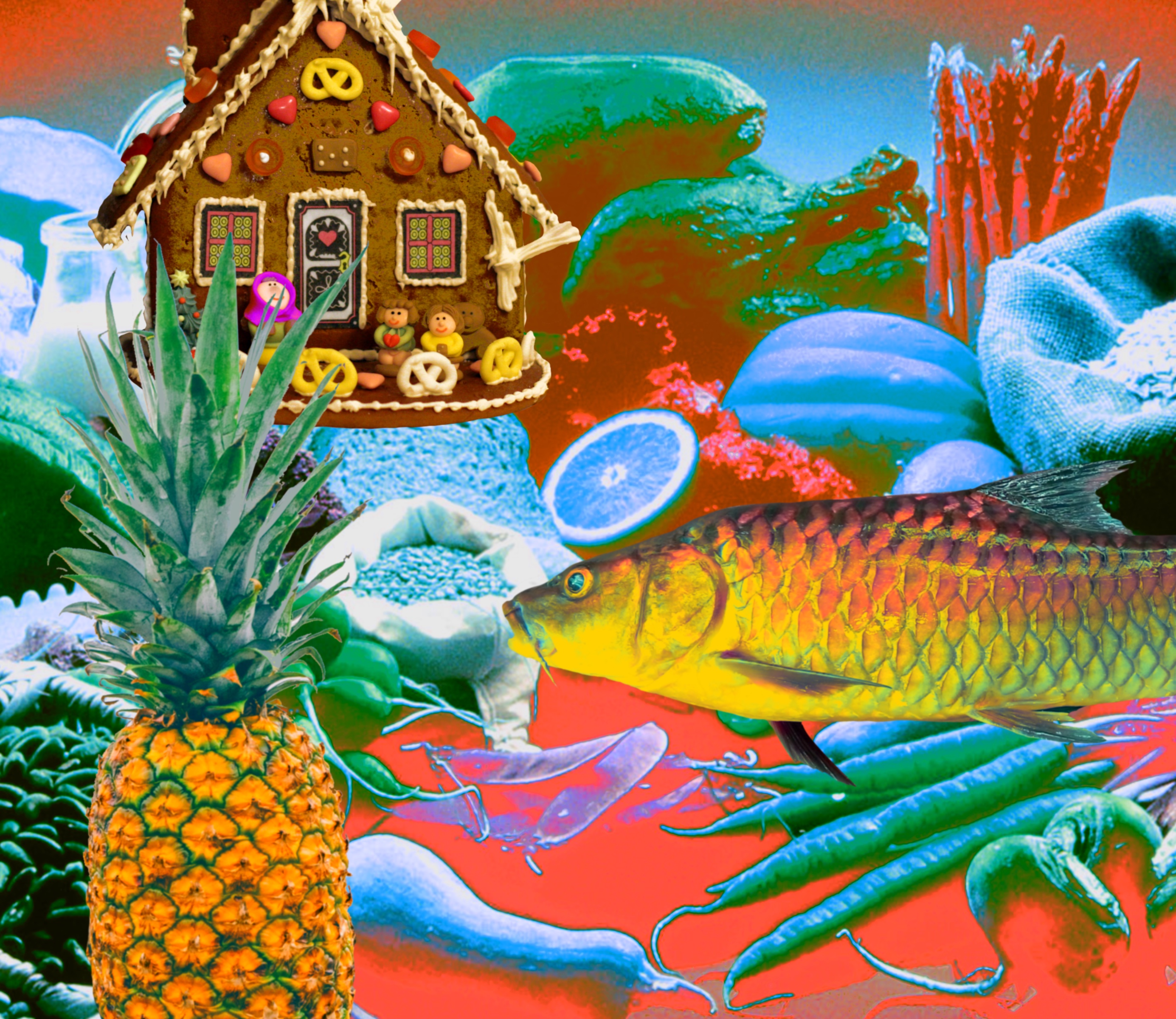 an assortment of random images in a collage