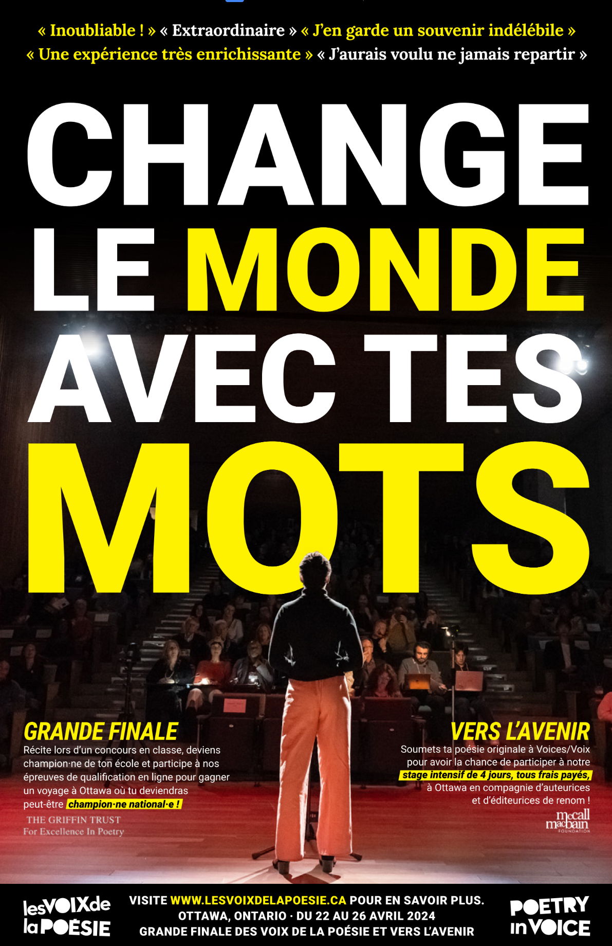 Affiche de la Grande finale et de Vers l'Avenir