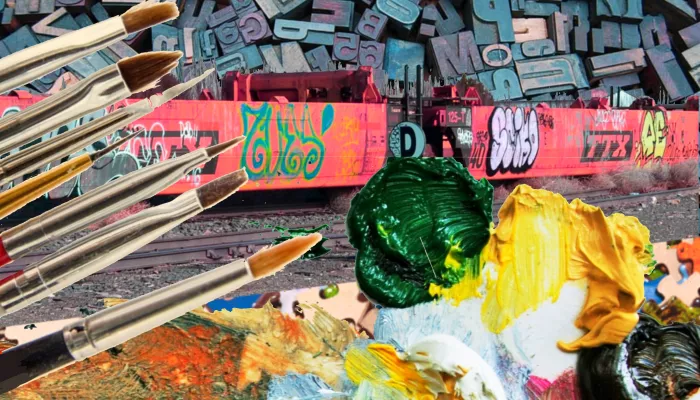 des brosses de peinture