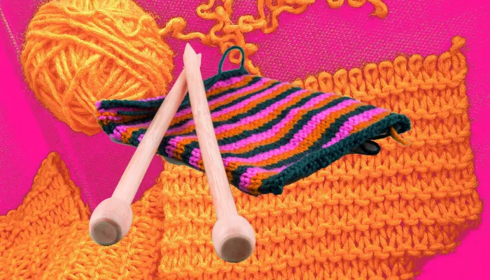 a half knit scarf