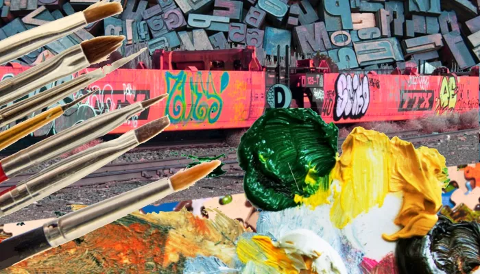 des brosses de peinture