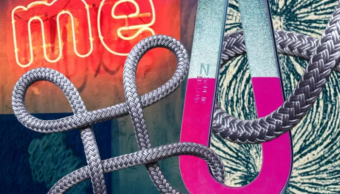 knots and a magnet
